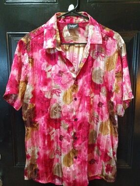 Women's "DR2" Floral Blouse Size Large